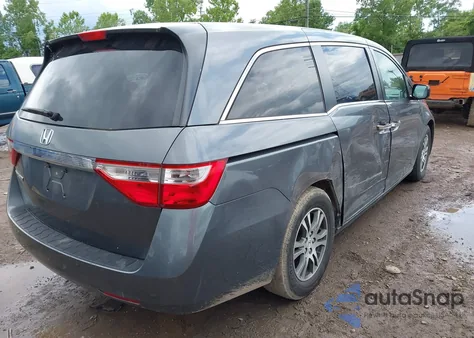 2012 Honda Odyssey Ex-L из США, поврежденный, VIN 5FNRL5H62CB027162
